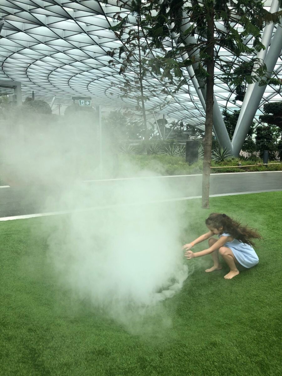 Singapore Changi airport with kids