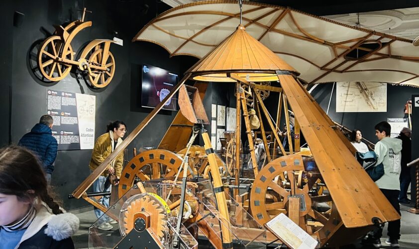 Leonardo da Vinci Museum in Florence interactive exhibits with kids