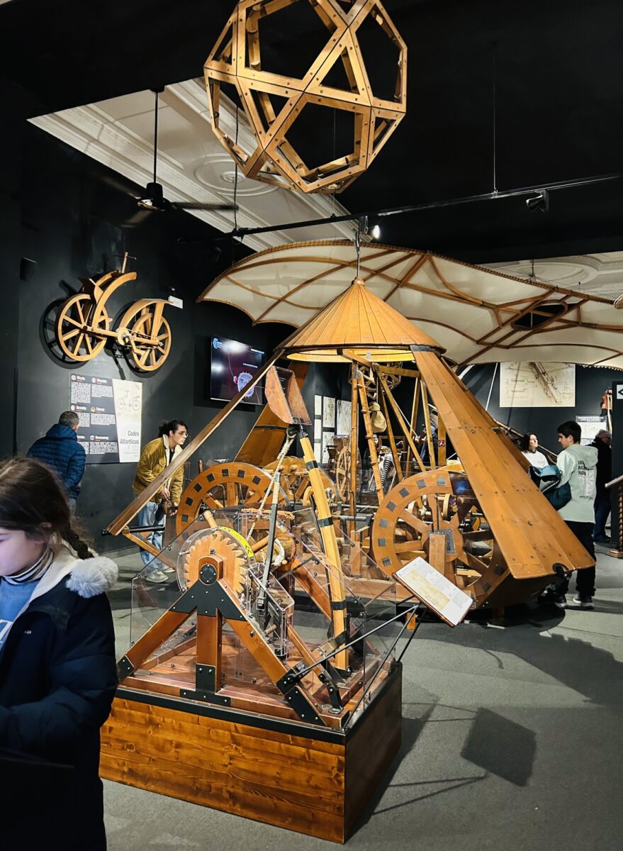 Leonardo da Vinci Museum in Florence interactive exhibits with kids