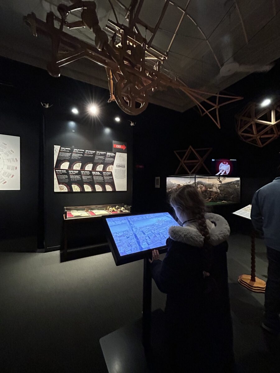 Leonardo da Vinci Museum in Florence interactive exhibits with kids